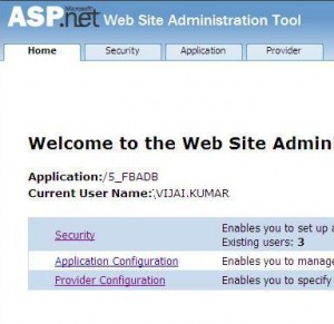 ASP.NET Configuration wizard