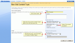 Creating Content Type