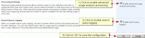 Configure Advanced Usage Analysis Processing in SSP