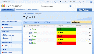 Background color to Sharepoint Custom List column based on Marks