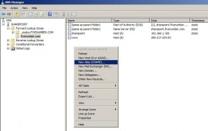 Figure 12 - Creating New Alias Name (CNAME)