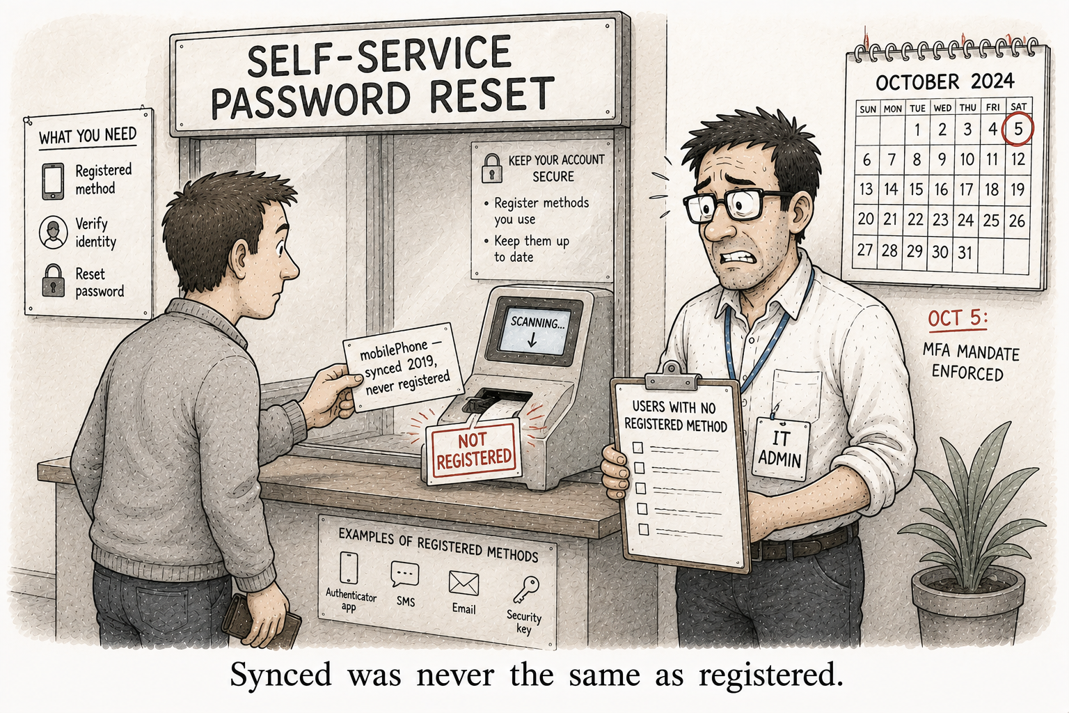 Entra SSPR stops accepting directory-sourced contact info on 5 October 2026: find the users now