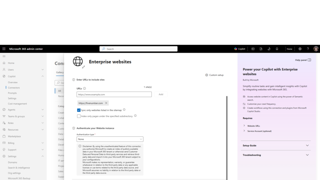 Enterprise Website Setup